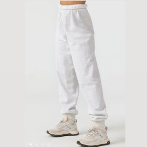NWT Joah Brown Oversized joggers S/M Pearl Gray